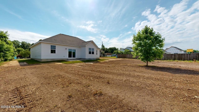 view of back of property