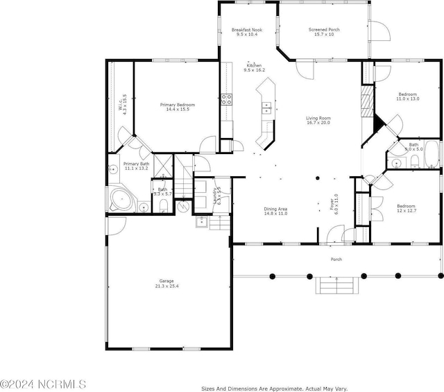227 October Glory Dr, Wallace, NC 28466 - property floor plan