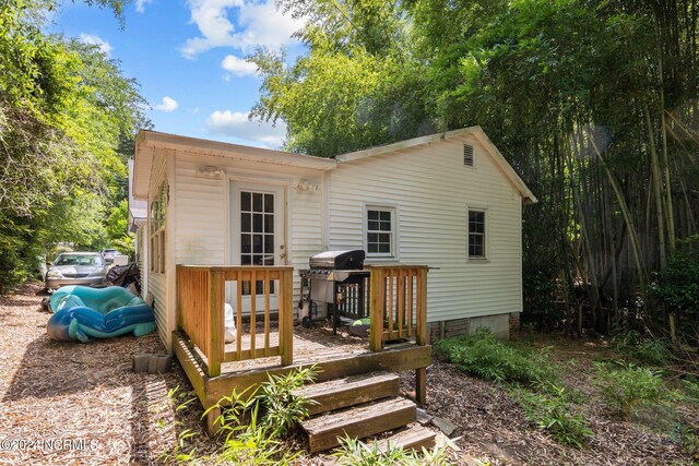 view of rear view of property