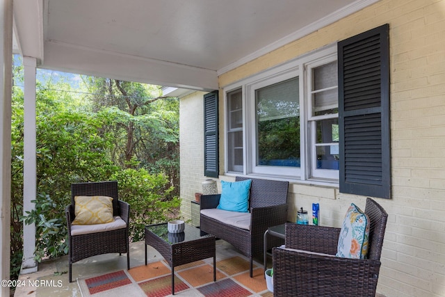 view of terrace with outdoor lounge area