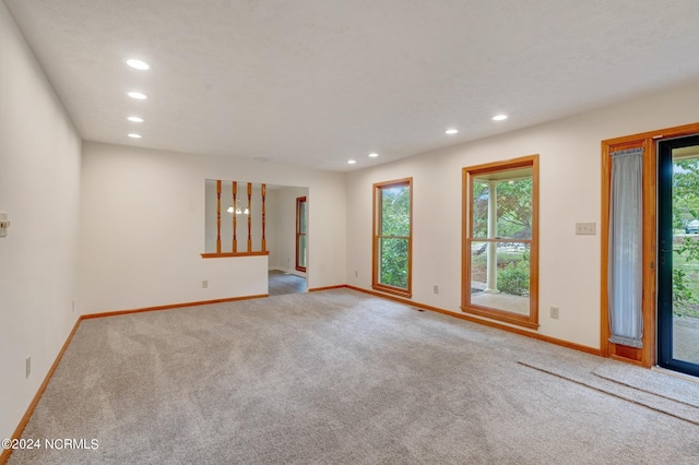 view of carpeted empty room