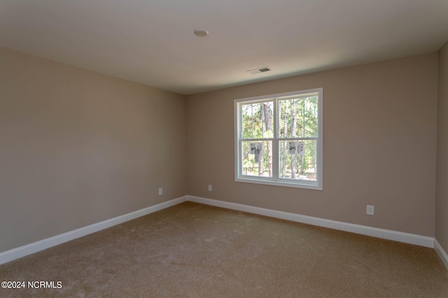 view of carpeted empty room