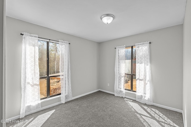 view of carpeted empty room