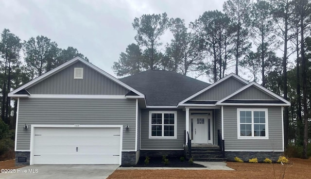 craftsman-style home featuring a garage