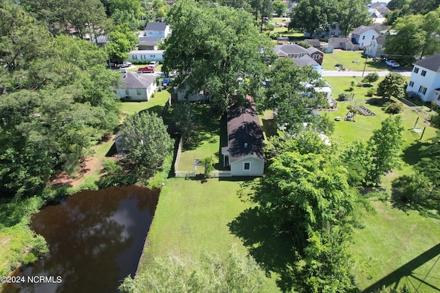 aerial view featuring a residential view