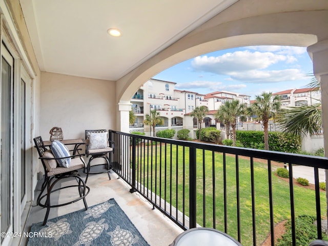 view of balcony