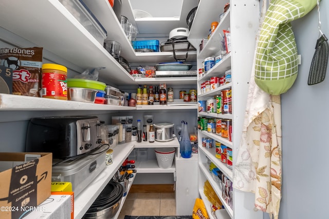 view of pantry