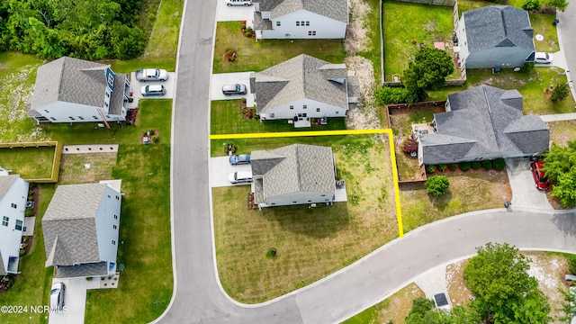 drone / aerial view featuring a residential view