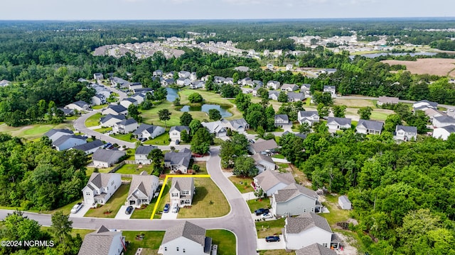 aerial view featuring a residential view