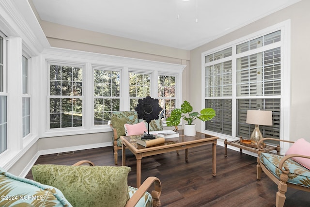 view of sunroom / solarium