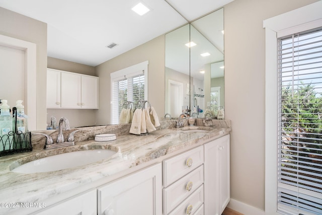 bathroom with vanity