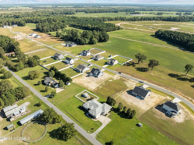 aerial view of property's location featuring rural landscape