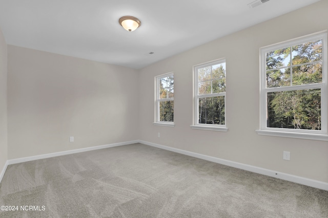 view of carpeted empty room