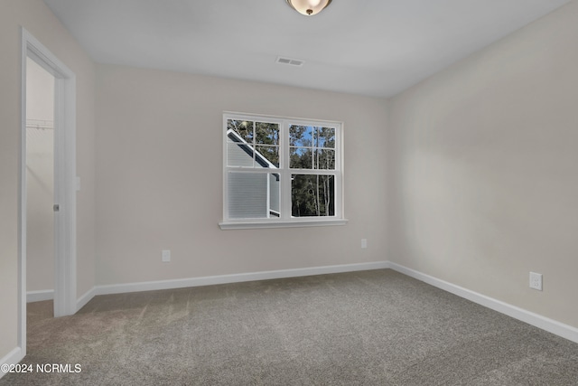 view of carpeted empty room