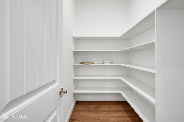 view of storage area