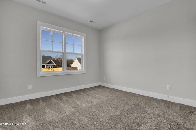 view of carpeted empty room