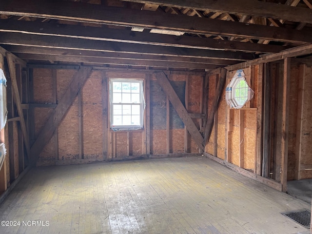 misc room featuring a wealth of natural light and visible vents
