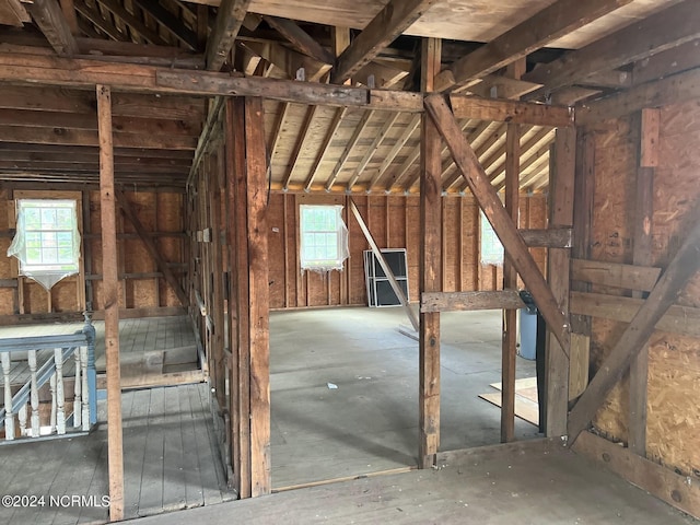 view of attic