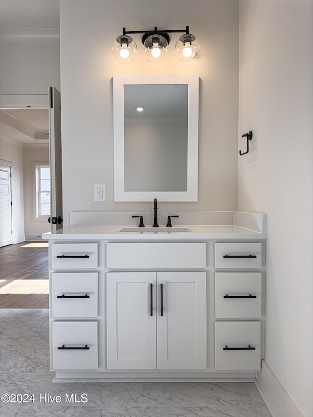 bathroom featuring vanity