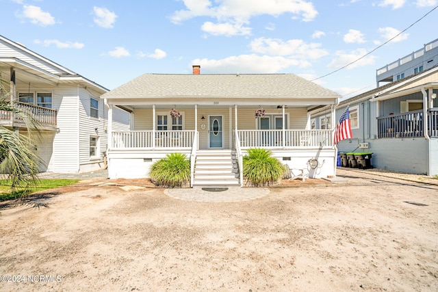 bungalow-style home featuring a porch