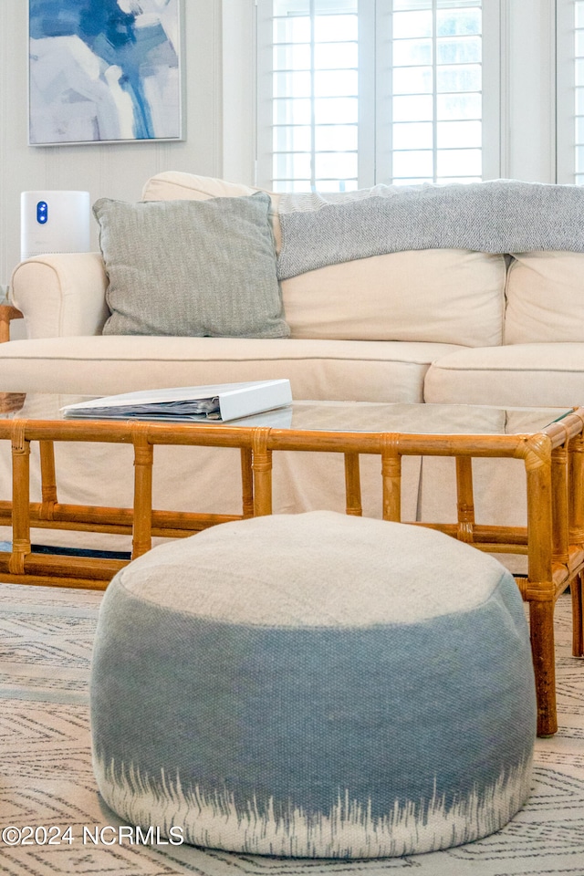 living room featuring hardwood / wood-style flooring