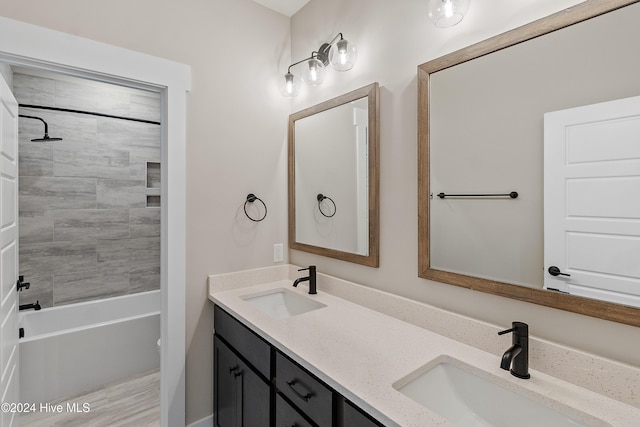 1105 Trisail Ter, Wilmington, NC 28412 - bathroom with double vanity and tub / shower combination