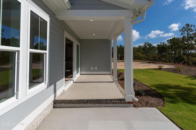 1105 Trisail Ter, Wilmington, NC 28412 - view of patio with covered porch