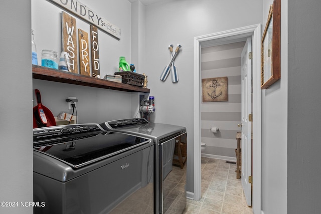 laundry area with washer and clothes dryer