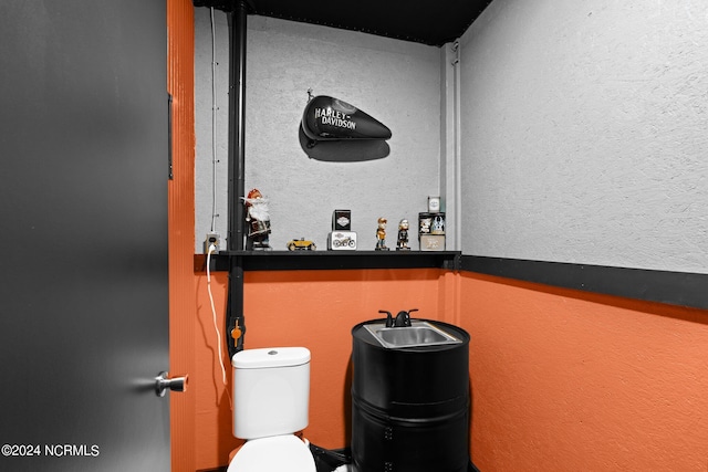 interior space with toilet