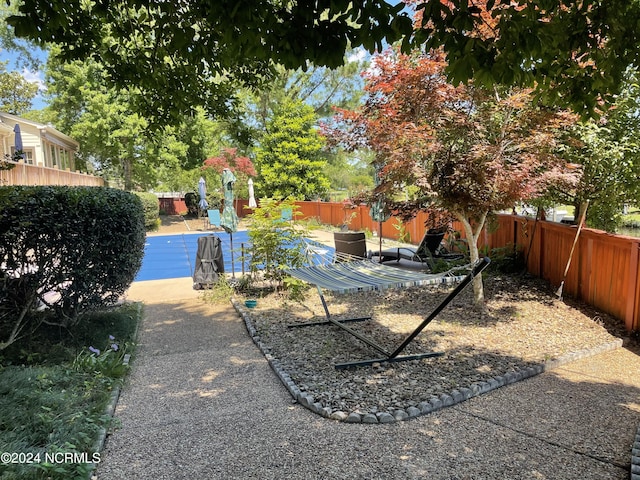 view of yard with a patio area