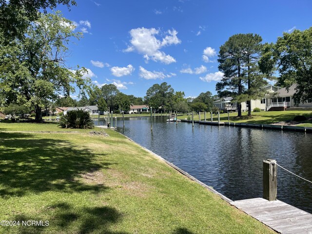 view of property view of water