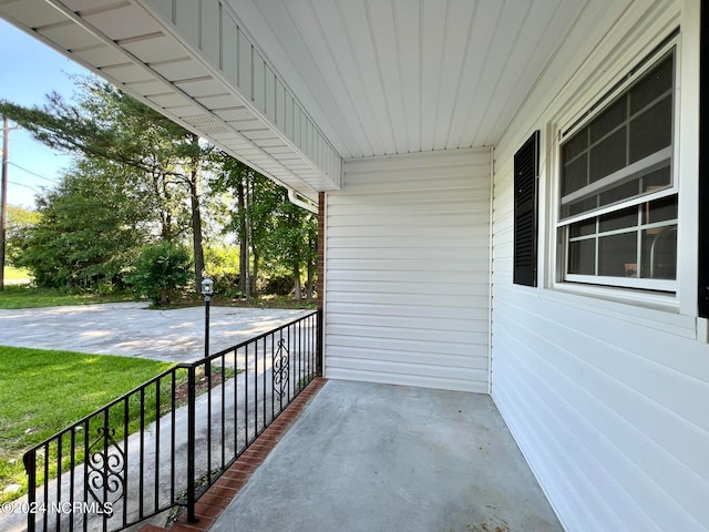 view of balcony