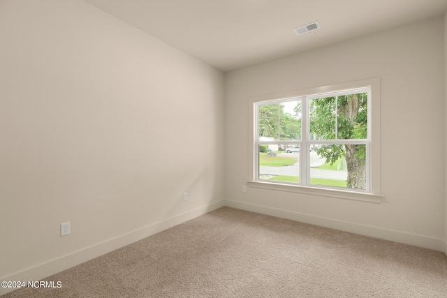 view of carpeted empty room