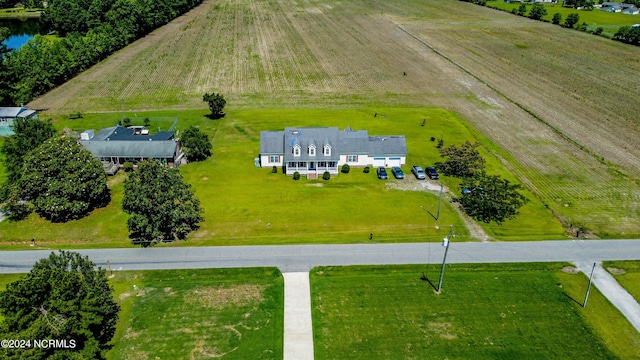 drone / aerial view featuring a rural view