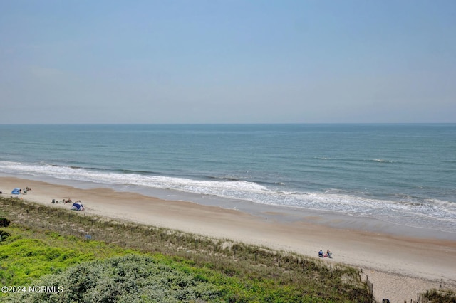 water view featuring a beach view