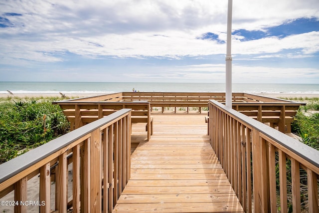 2305 W Fort Macon Rd Unit 107, Atlantic Beach, NC 28512 - view of community with view of water and beach
