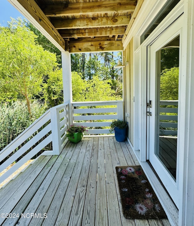 view of deck