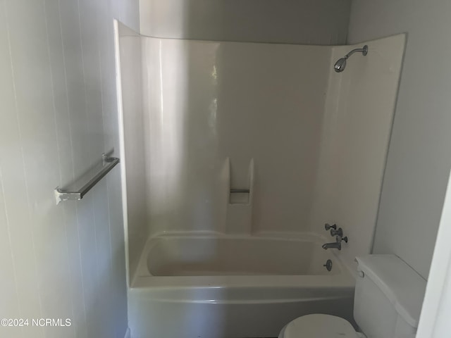 full bath featuring shower / washtub combination and toilet