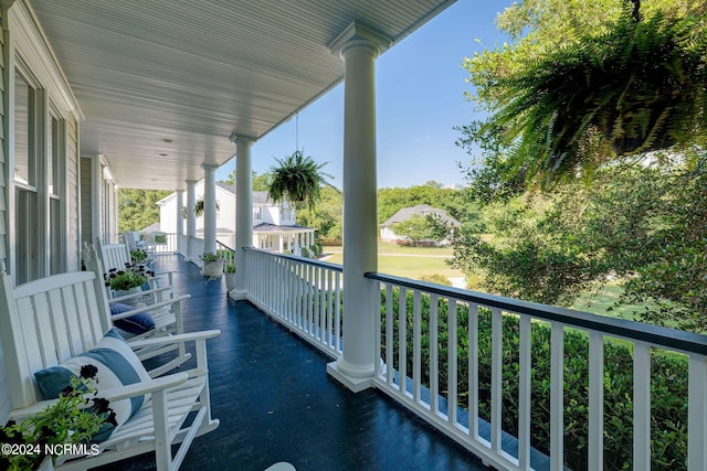 view of balcony