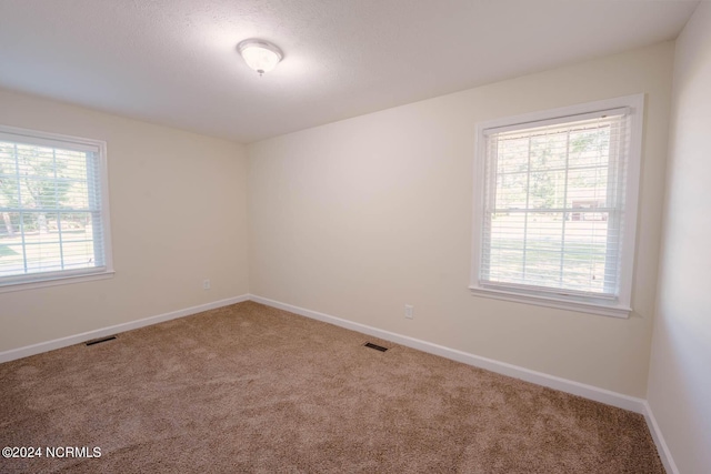 unfurnished room featuring carpet floors