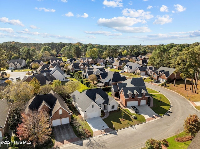 bird's eye view featuring a residential view