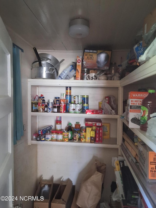 view of pantry