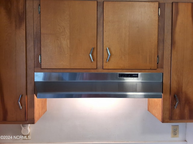 room details with exhaust hood