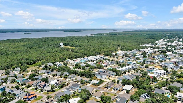 bird's eye view with a residential view and a view of trees