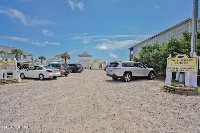 view of uncovered parking lot