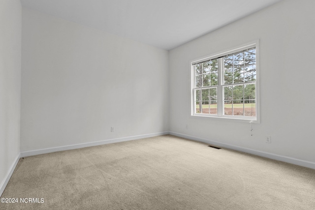 view of carpeted empty room