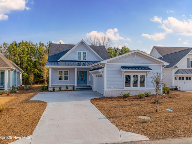 view of front of house featuring a garage