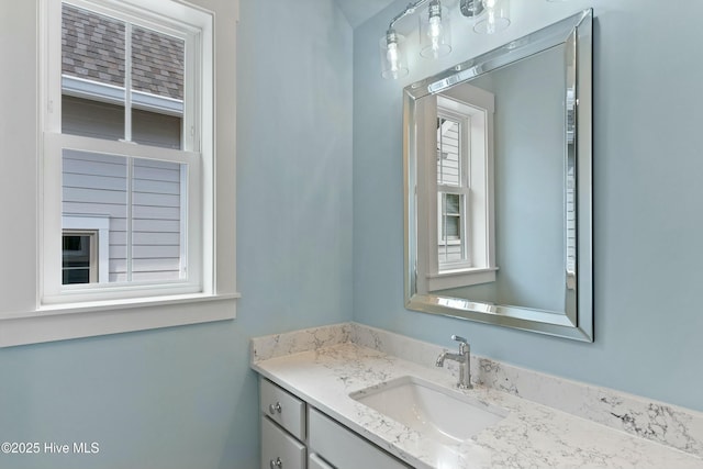 bathroom with vanity