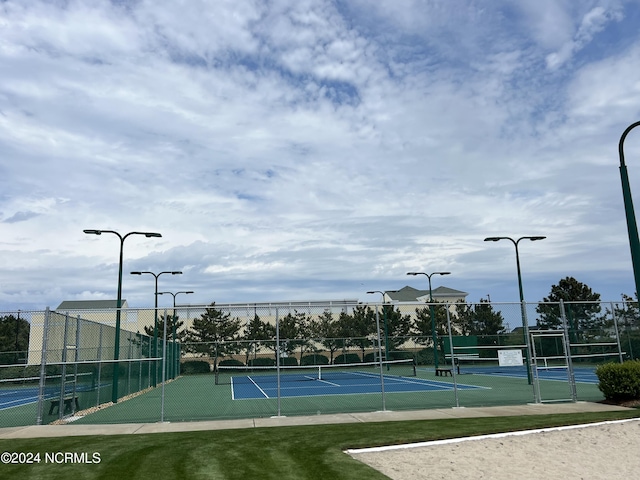 view of tennis court