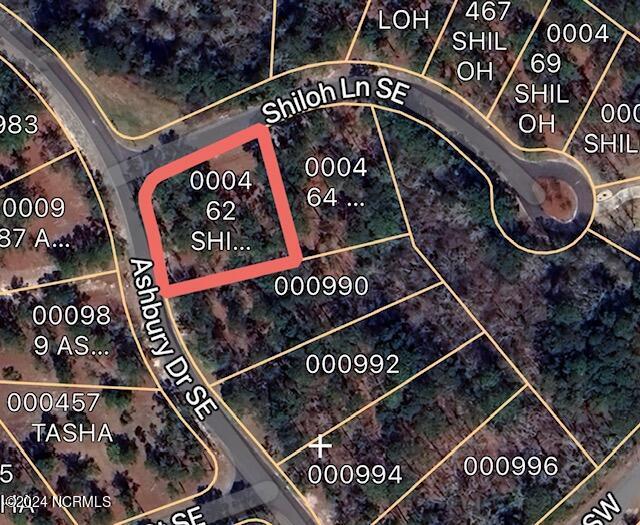462 Shiloh Ln SE, Bolivia, NC 28422 - aerial overview of property's location